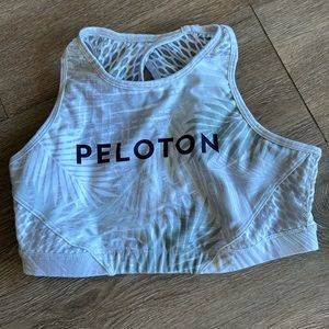 WITH X Peloton palm leaf sports bra